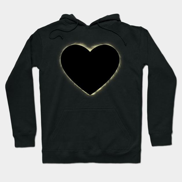 Lunar Heart Eclipse - Totality Hoodie by Tees_N_Stuff